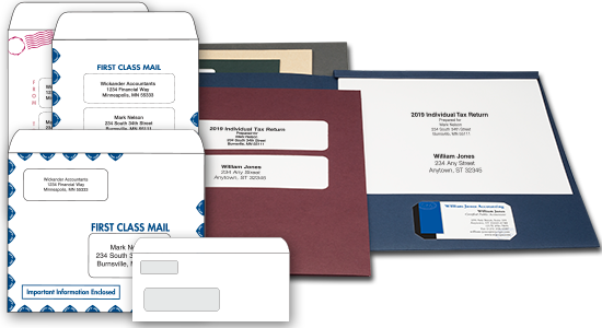 ExacTax® Compatible Slip Sheet Folders And Envelopes