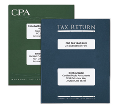 Embossed & Foiled Tax Software Folders