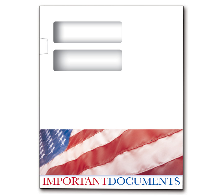 Image for item #12-593: InTax Folder: Side Tab Return Cut - C1S Stars & Stripes