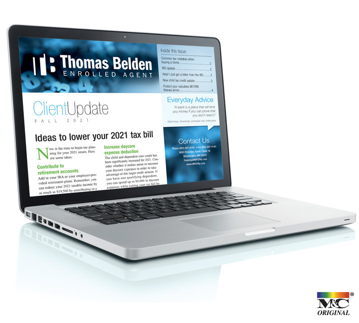 Image for item #93-100: Client Update Digital Newsletter (monthly)