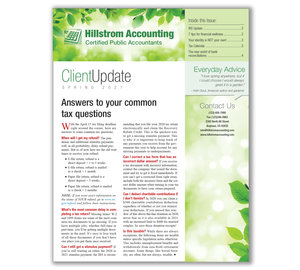 Image for item #03-461: Client Update Newsletter - Spring Edition