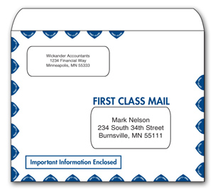 Image for item #07-392: TotalTax Envelope:LANDSCAPE 1st Class Peel & Seal - Item: #07-392