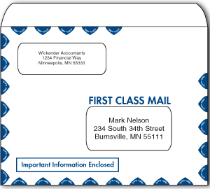 Image for item #07-730: MultiTax Envelope: 1st Class LANDSCAPE Mailing