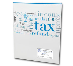 Image for item #10-310: Firm Spotlight Folder: Tax Term Collage - Item: #10-310