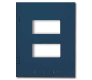 Image for item #12-410: InTax Folder: Side Tab Center Cut - Navy - Item: #12-410