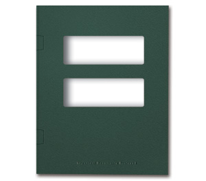 Image for item #12-645: TotalTax Folder: Side Tab Center Cut - FOREST GREEN