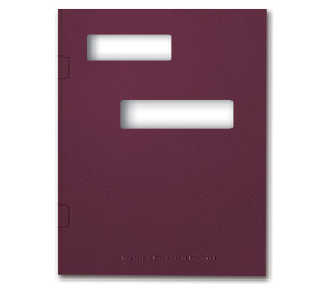 Image for item #12-775: MultiTax Folder: Side Tab Return Cut - BURGUNDY - Item: #12-775
