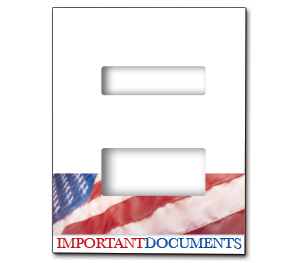 Image for item #12-792: MultiTax Folder: Top Tab Center Cut - Stars & Stripes - Item: #12-792