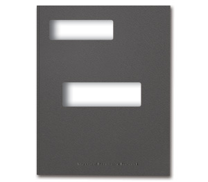 Image for item #12-875: ProTax Folder: Side Tab Return Cut - SLATE GRAY