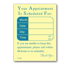 Image for item #49-400: Appointment Sched. Post-it Note Pad