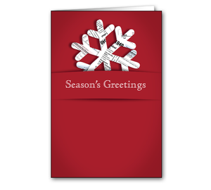 Image for item #70-6231: Coloramix - 1040 Snowflake Greeting Card - (25/Pack)
