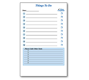 Image for item #70-6340: Things To Do Note Pad