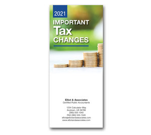 Image for item #72-081: 2021 Important Tax Changes Brochure - IMPRINTED (25/pack) - Item: #72-081