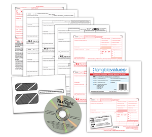 Image for item #82-56554: W-2 4 Part Laser/Envelope Kit with Software - 50 Pk (TVPS)