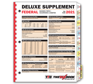Image for item #90-210: The TaxBook Deluxe Supplement Edition 2021