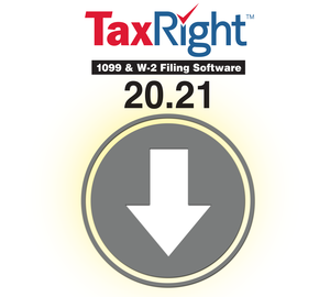 Image for item #92-11014d: TaxRight by TFP 20.21 with E-file (Downloadable Version) - Item: #92-11014d